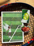 Wimbledon Tennis Angel Art Print & Stickers